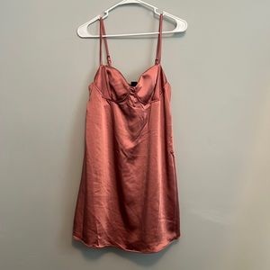 NWT pink satin wild fable dress